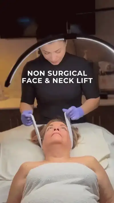 Ad creative for a dermal filler cheek enhancement result